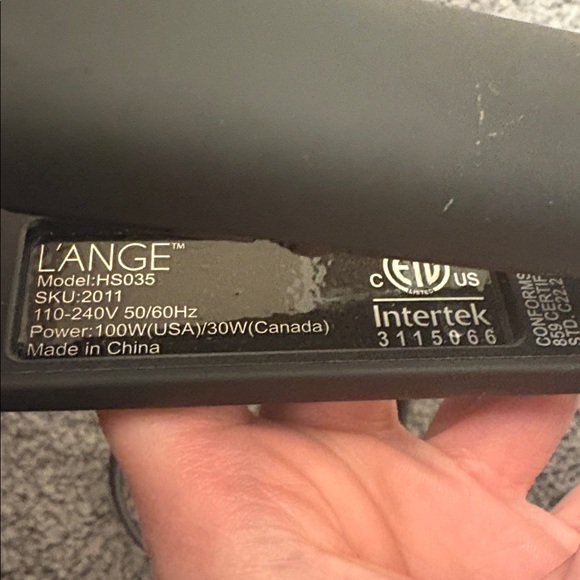 L'ANGE Black Hair Straightener - Picture 8 of 9